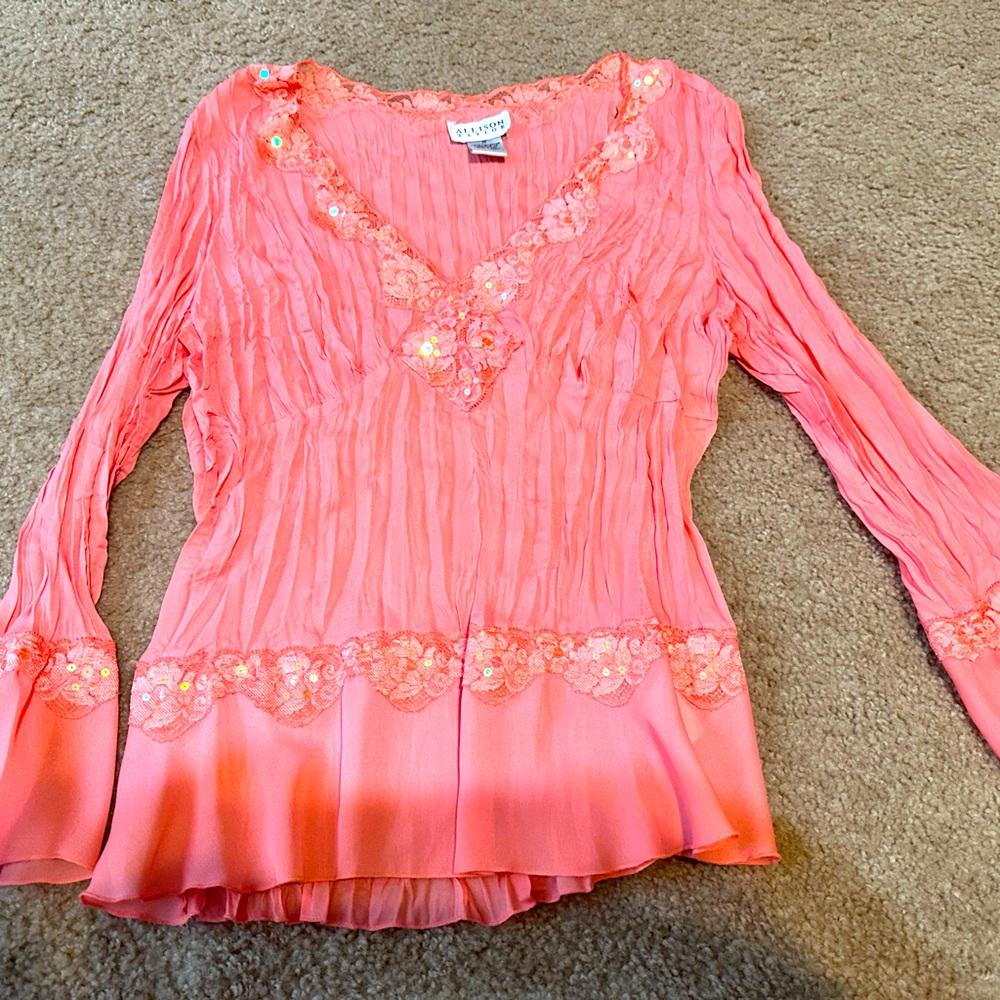 Medium allison taylor ruffled blouse